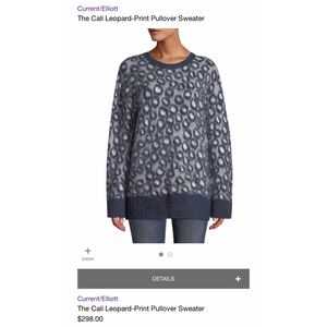 CURRENT/ELLIOT THE CALI SWEATER-BRUSHED LEOPARD